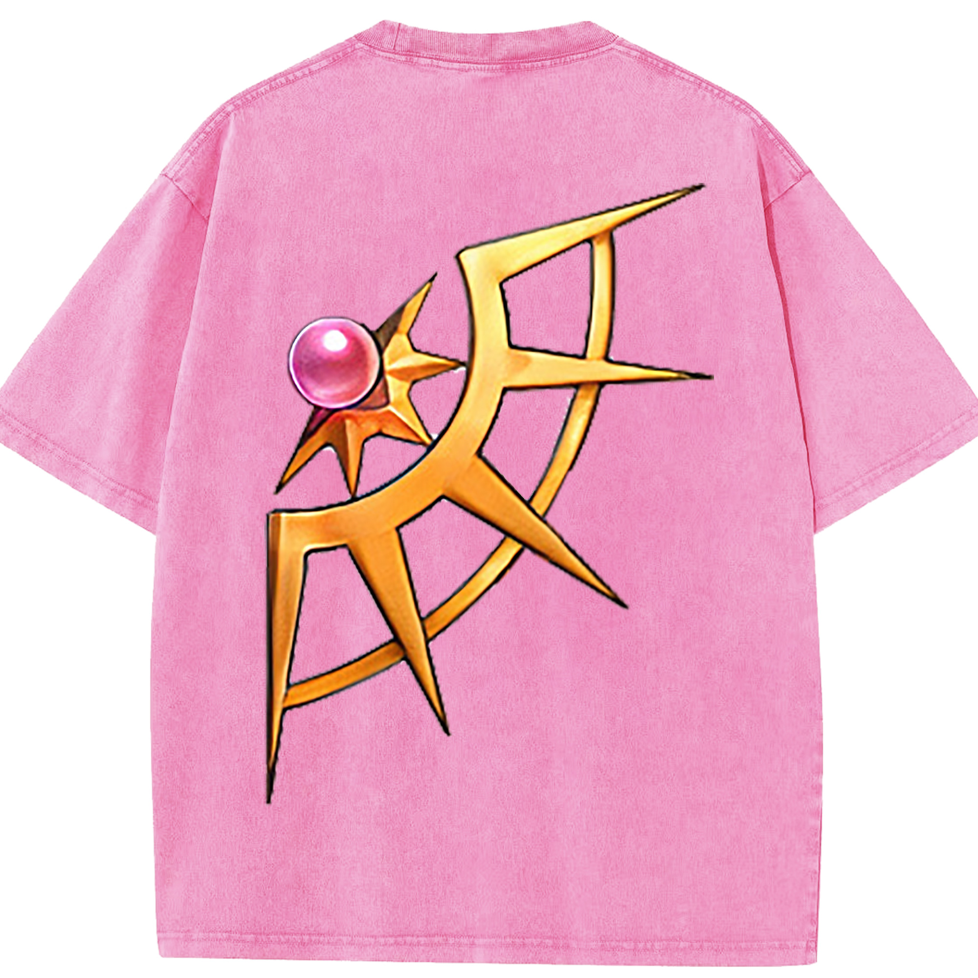 （画像用） 遊☆戯☆王 Yu-Gi-Oh! 綿100% ヴィンテージ風 半袖Tシャツ（背面プリント）